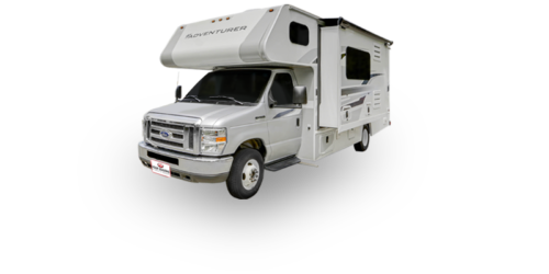Four Seasons RV Rentals - Class C Large | Driver's Side Exterior with Slideout